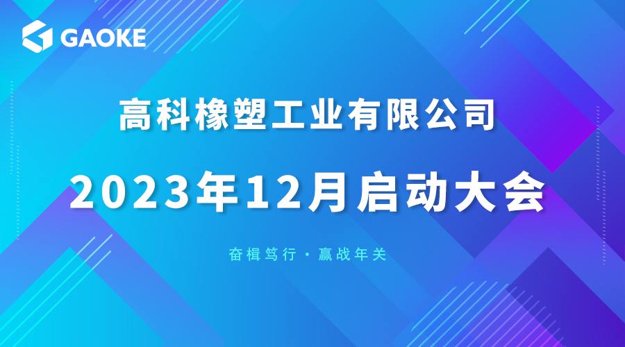 奮楫篤行·贏戰年關丨南宫NG·28橡塑12月啟動大會圓滿舉行！