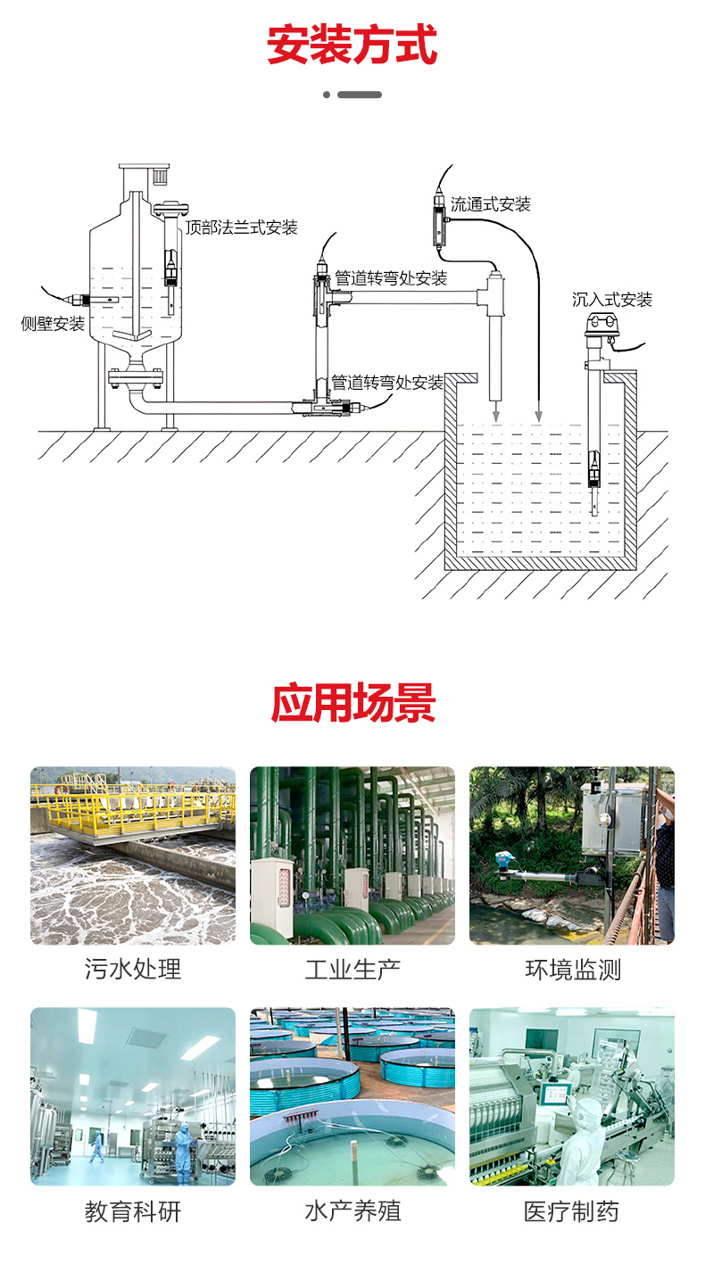 溶解氧传感器_安装方式_溶解氧监测_传感器安装