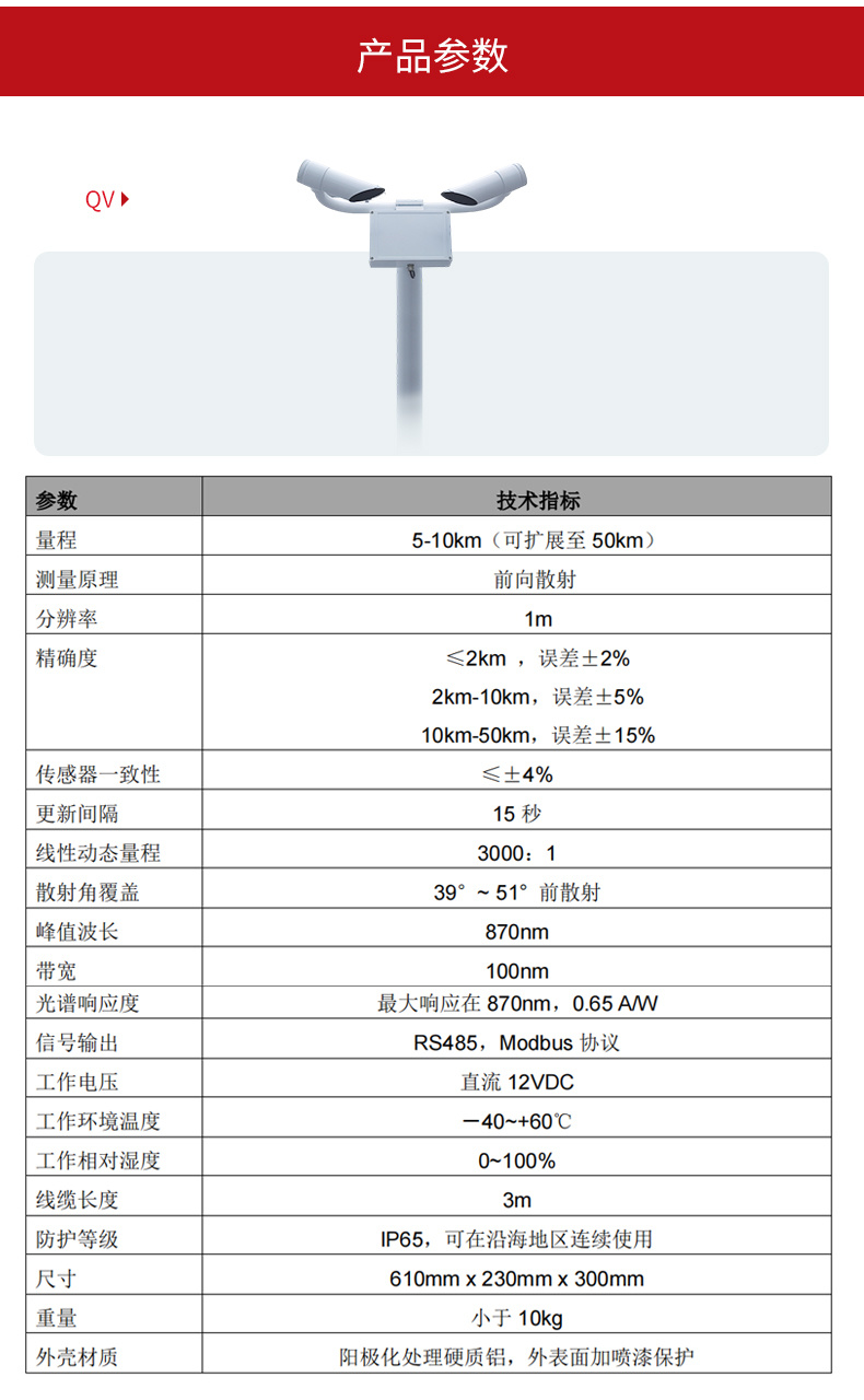 产品参数_能见度仪_规格参数