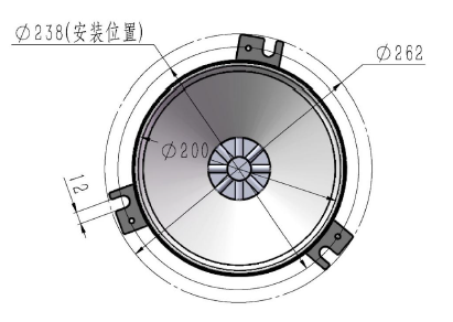 雨量传感器_翻斗式雨量计_尺寸图_凯发K8国际一体化传感器