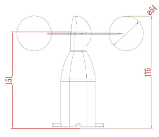 风杯风速传感器_三风杯风速传感器
