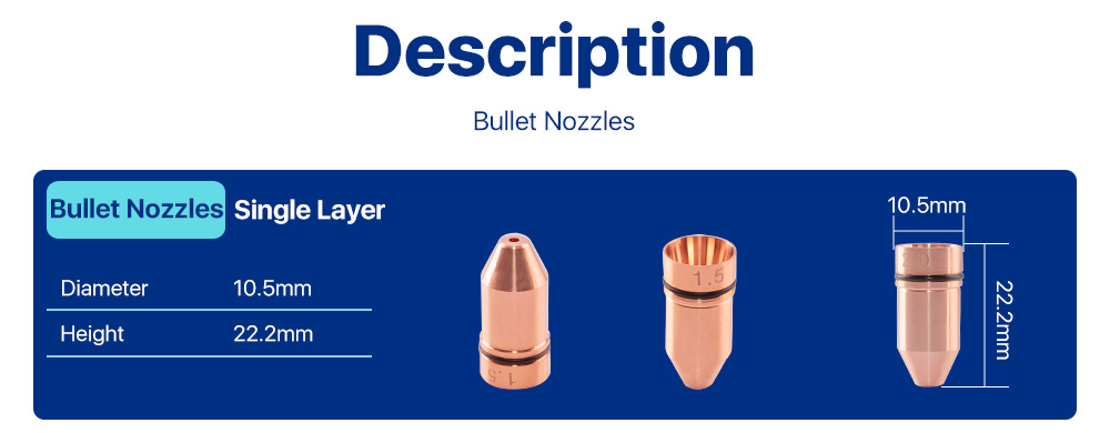 New Focus OEM Laser Cutting Nozzles Tips Raytools BT210S DNE For Fiber