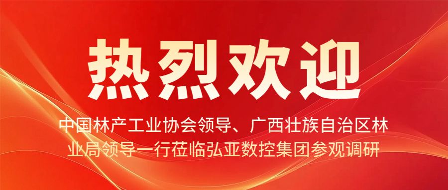 热烈欢迎中国林产工业协会领导、广西壮族自治区林业局领导一行莅临云顶yd222线路检测中心数控集团参观调研!