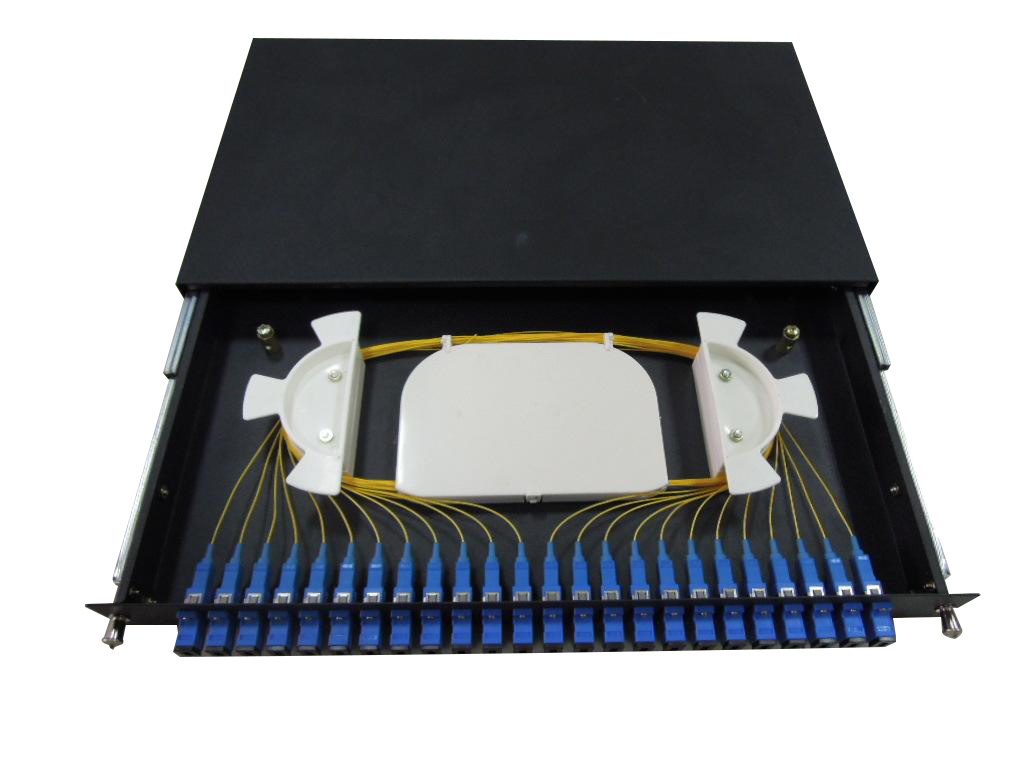 24芯托盘式光缆终端盒（19in安装）