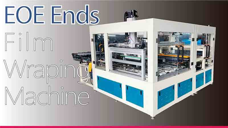 Automatic Film Wrapping Machine For Can Ends Professional Easy Open End