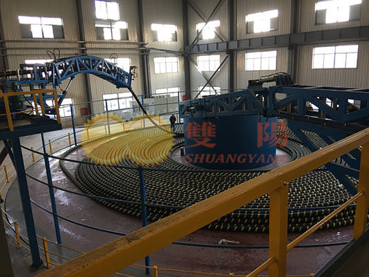 Indoor take-up reel for submarine cable products