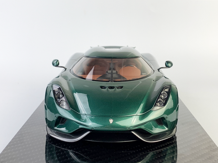 Frontiart Koenigsegg Regera Carbon Green Tint Resin Model