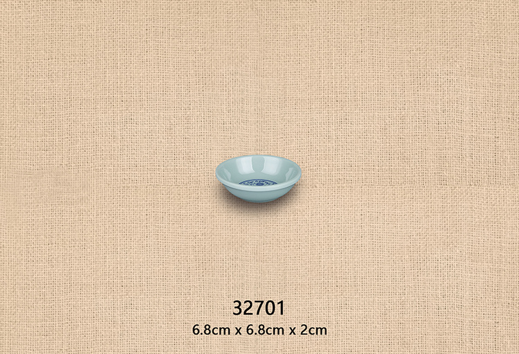 2.7寸圓調味碟( 灰綠青花瓷）