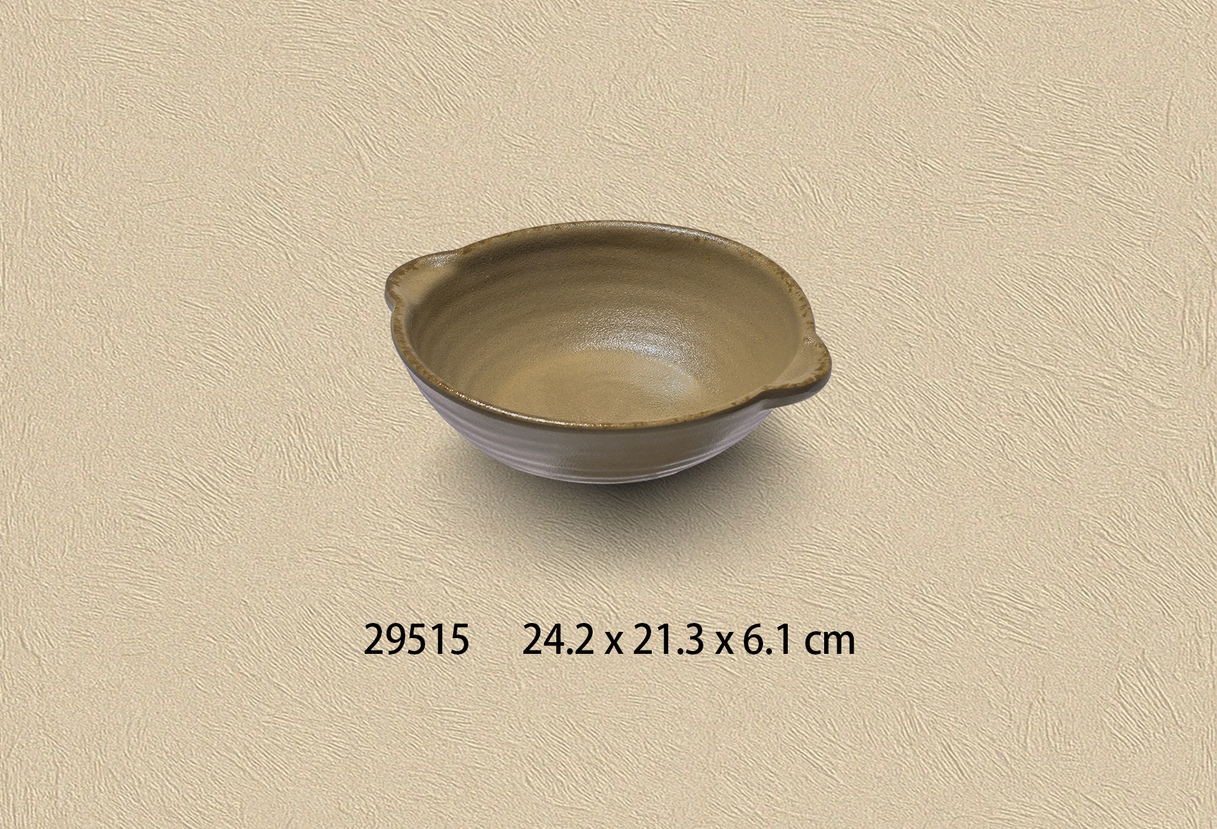 29515 9.5寸雙耳螺紋圓碗