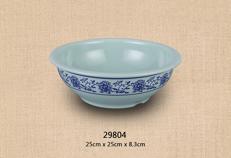 9.8寸湯碗( 灰綠青花瓷）