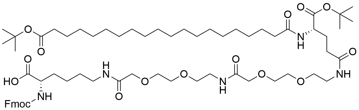 Fmoc-Lys(tBuO-ICO-Glu(AEEA-AEEA)-OtBu)-OH