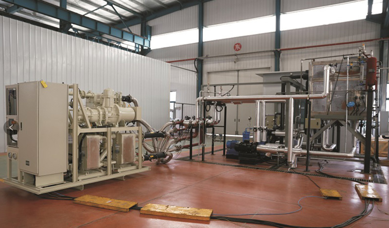 高温热泵机组和水蒸气螺杆膨胀发电机组试验站台