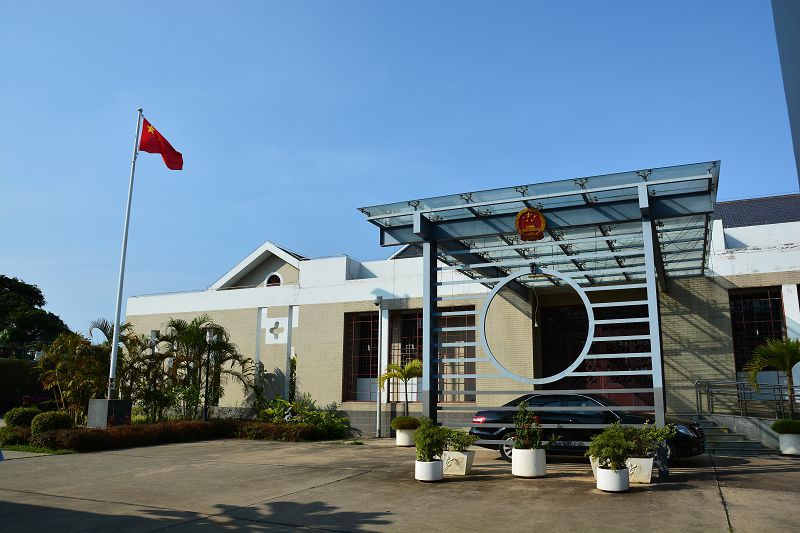 New construction of the Chinese Embassy in Gabon