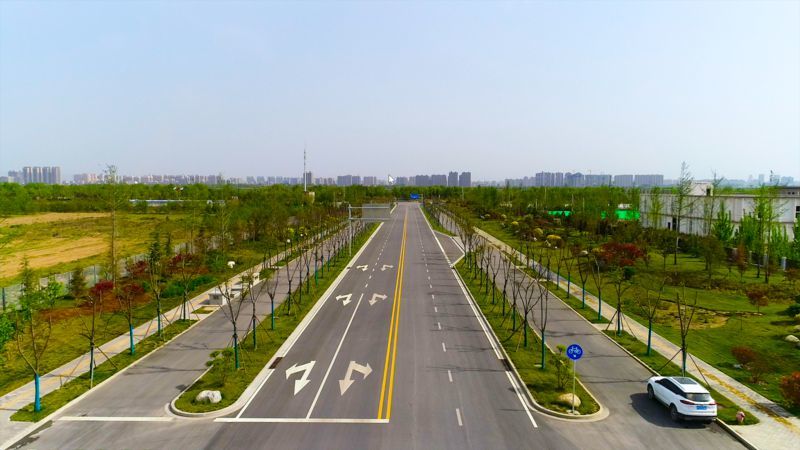 Qinhan New city Qinzhen Road municipal project