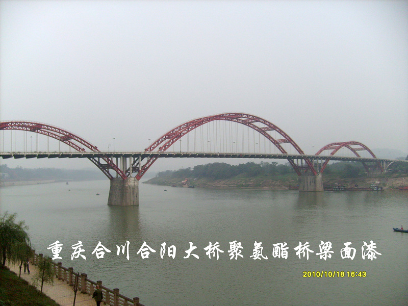 重庆合川合阳大桥聚氨酯桥梁面漆11