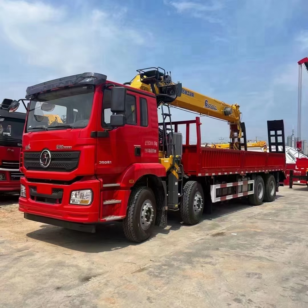 Shacman Delong Ladder Climbing Truck With Crane Hubei Liute Heavy