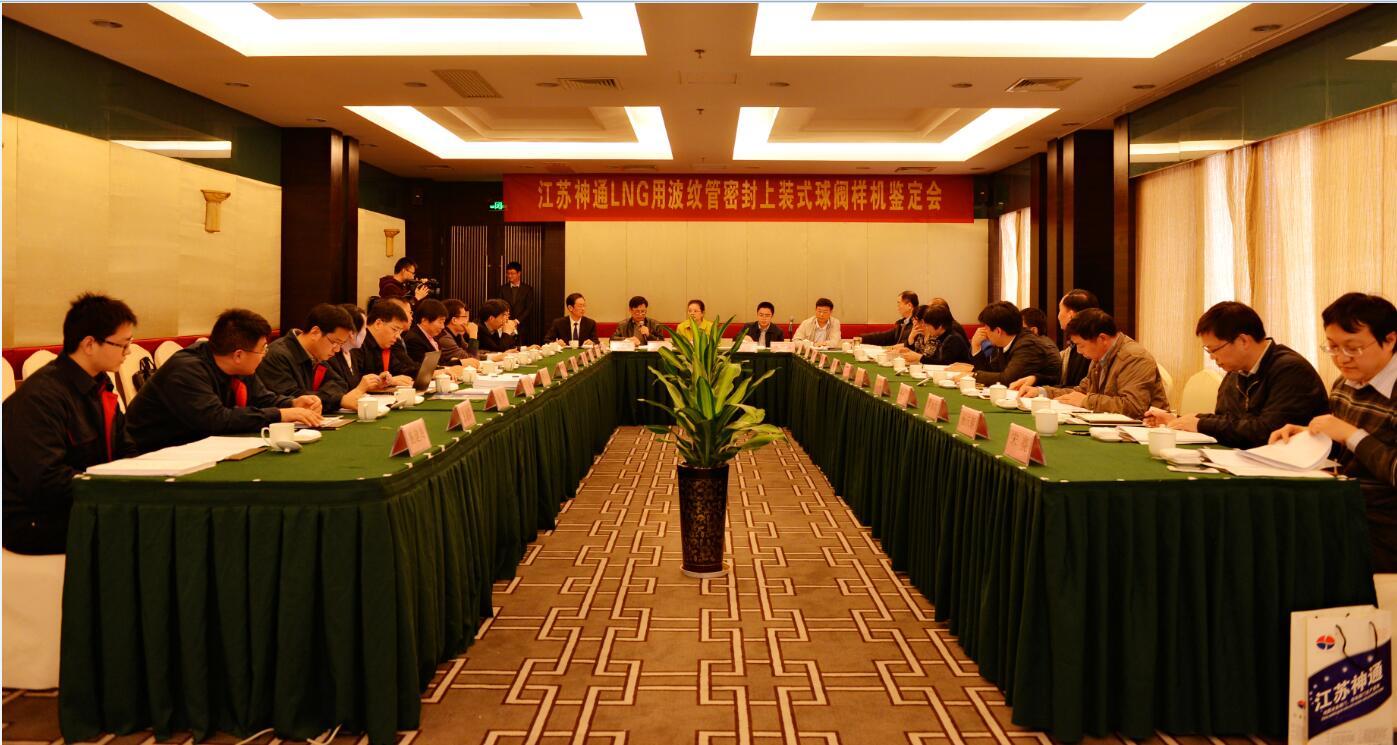 公司成功举行“LNG用波纹管密封上装式球阀”样机鉴定会