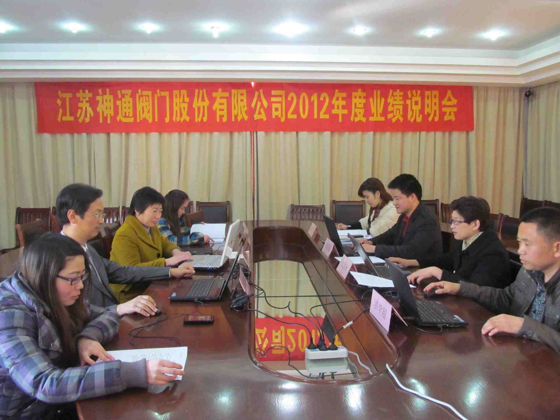 公司举行 2012 年度网上业绩说明会
