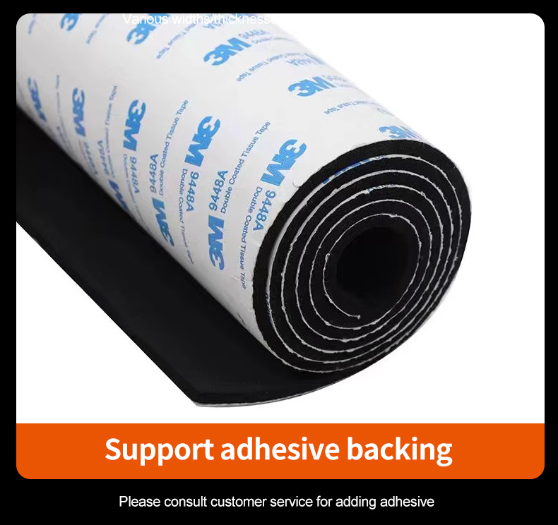 High Resilience Rubber Sheet Heat Insulation Fire Retardant Anti Aging