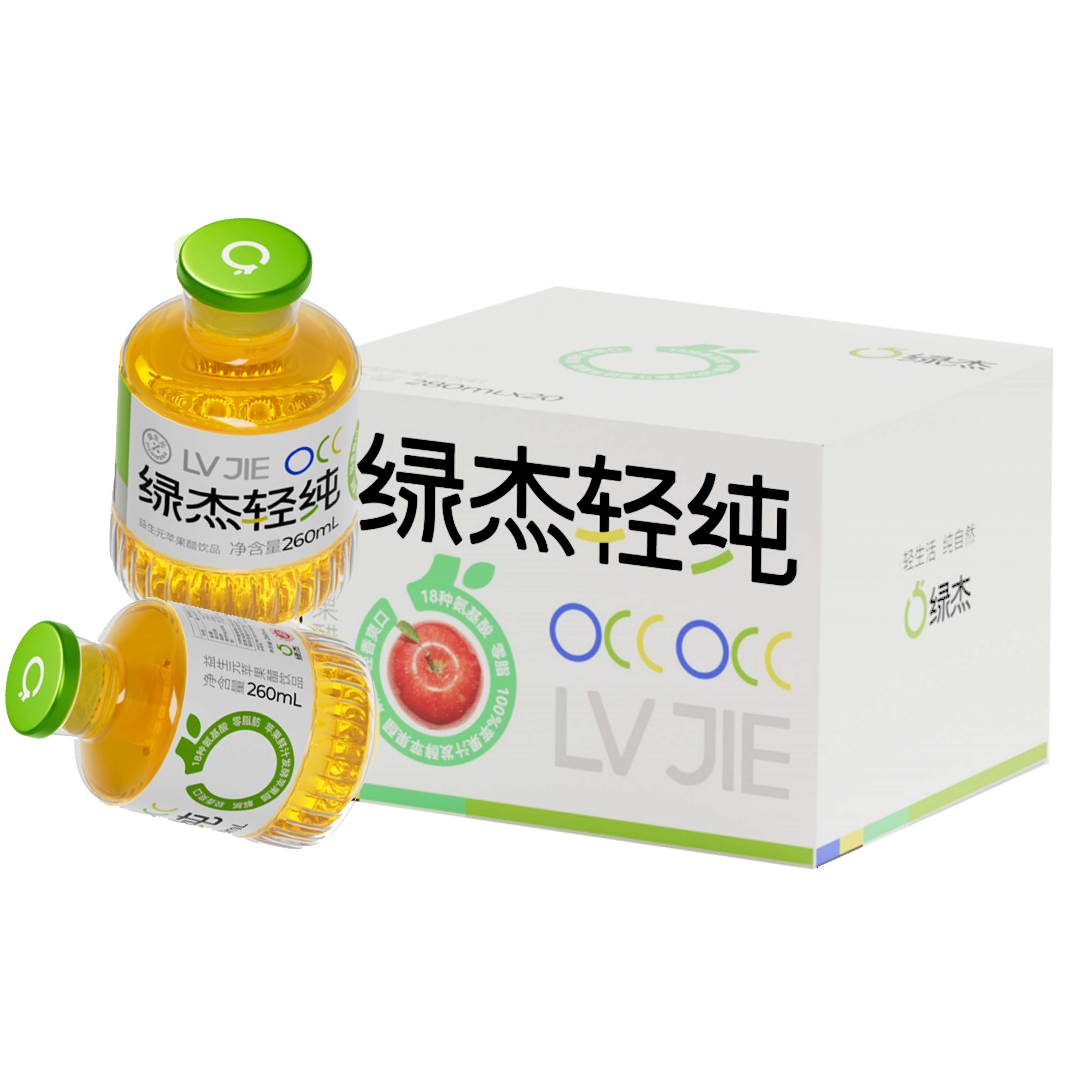 yy易游(中国)m6轻纯益生元苹果醋饮品 260mlX12