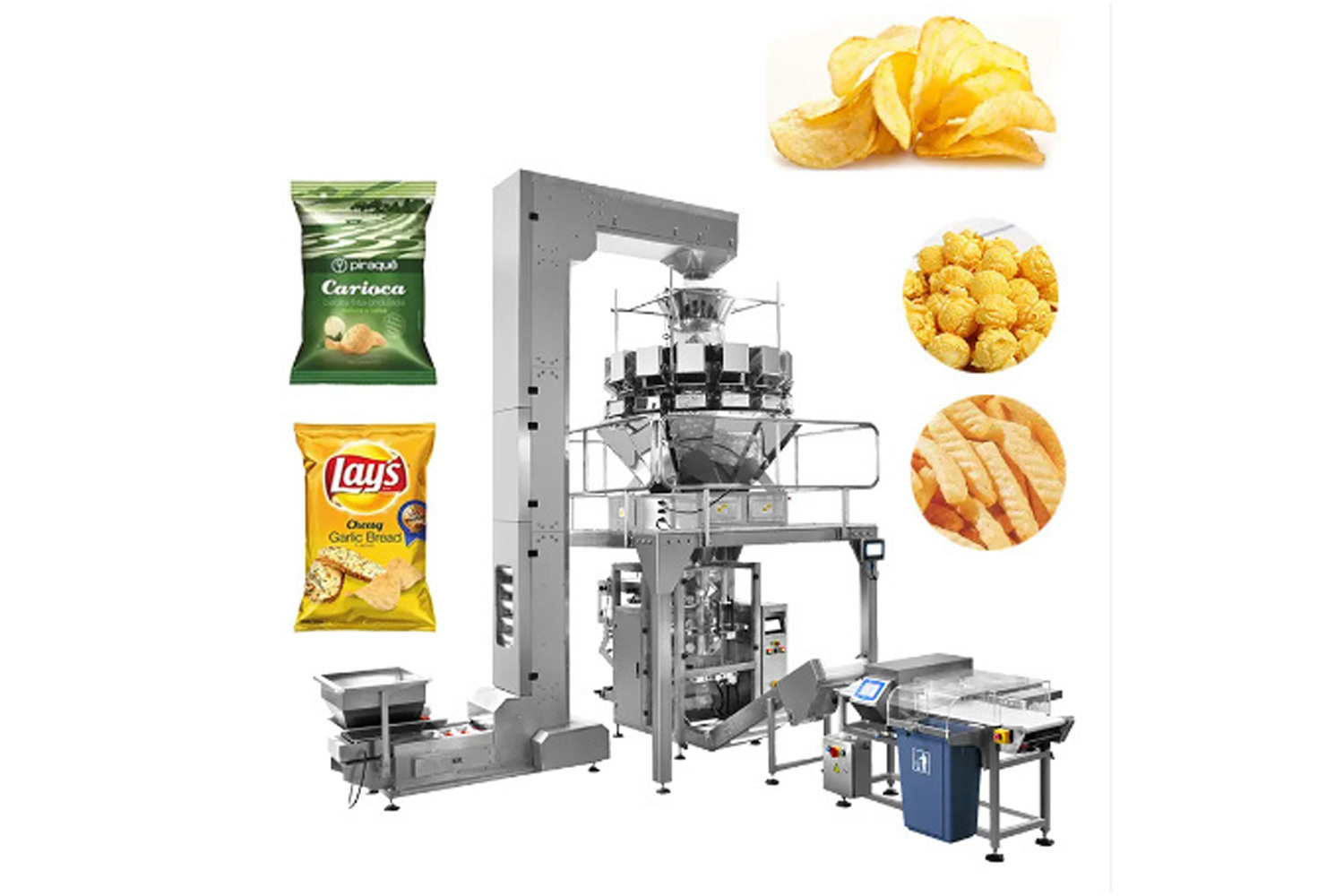 KC-520 Automatic Vertical Packing Machine With Multi-head Weigher For granule product