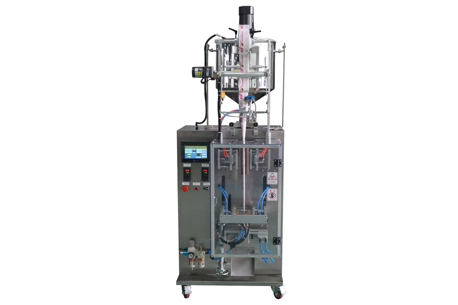 KC-60F Servo Rounded Corner Clamping Pull Back Sealing Powder Packing Machine