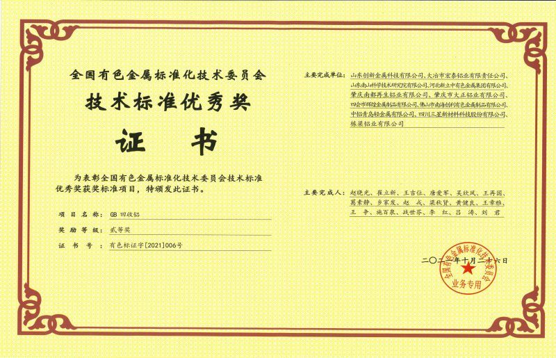 技術(shù)標準優(yōu)秀獎