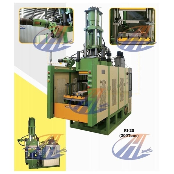 Vertical rubber injection molding machine