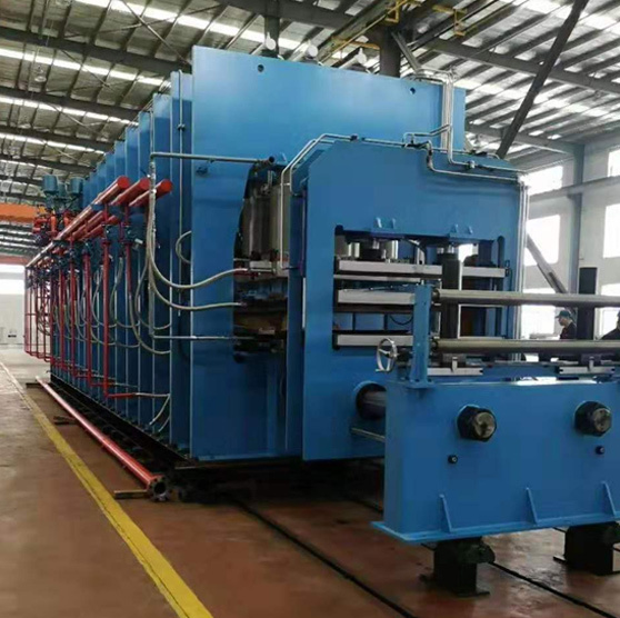 Top-mounted conveyor belt double-layer vulcanization production line host