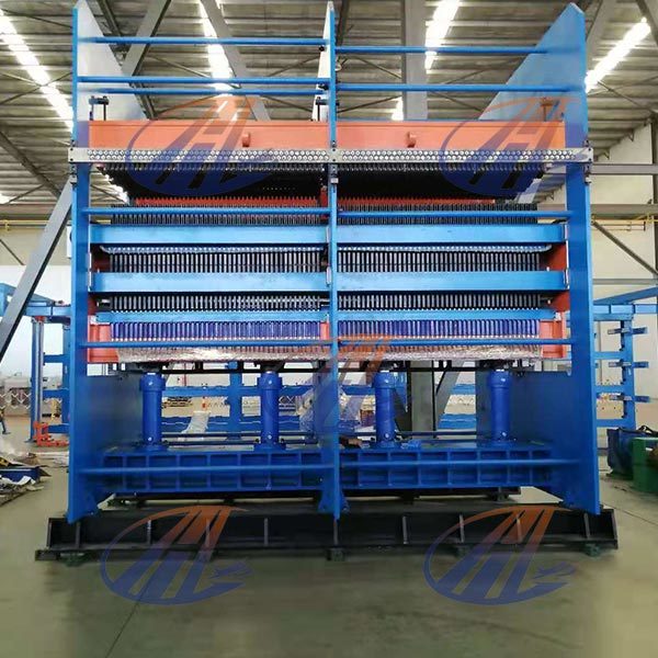 Top-mounted conveyor belt double-layer vulcanization production line host
