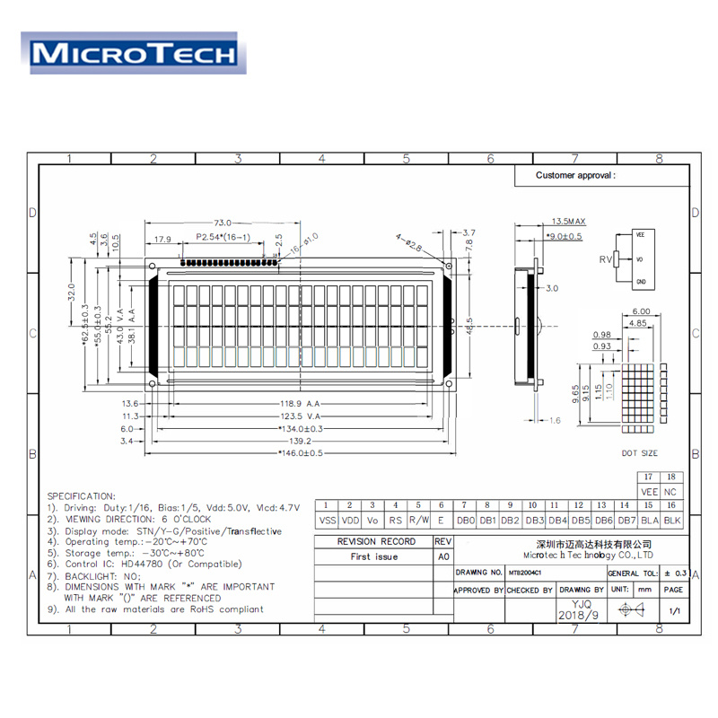 Cheapest Cob Dot Matrix Module Stn Monochrome Character Lcd