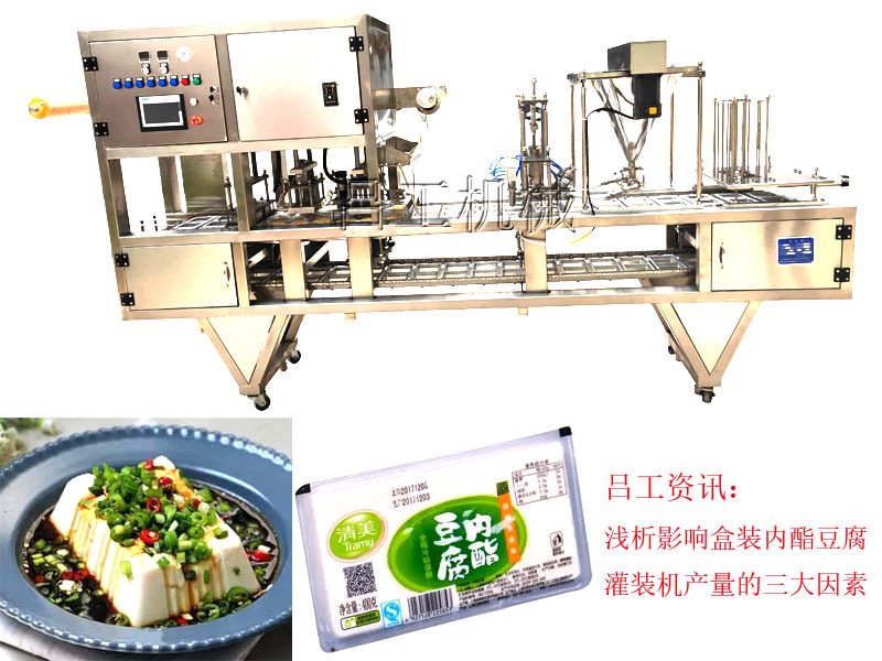 浅析影响盒装内酯豆腐灌装机产量的三大因素