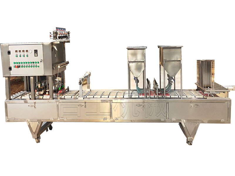 [Wuhan Lugong Machinery Co., Ltd.] automatic box loading and cup dropping automatic filling and sealing integrated machine - full automatic filling machine