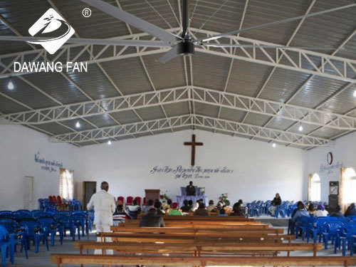 Large hvls fan for church