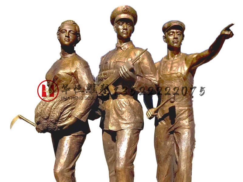 铸铜长春电影制片厂雕像