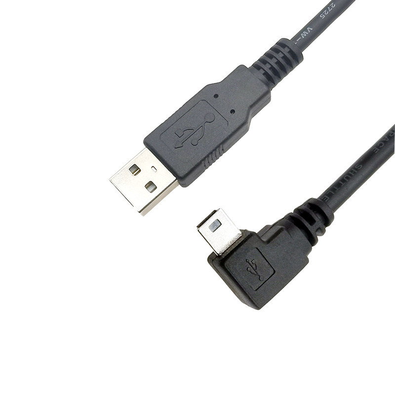 USB2.0 A TYPE MALE TO MINI USB2.0 B-TYPE 5PIN 90D MALE CABLE-Celain ...