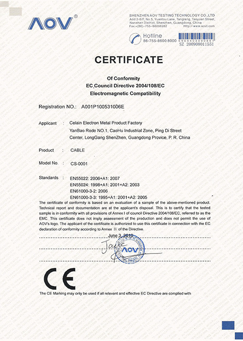 CE Certificate CE Certificate