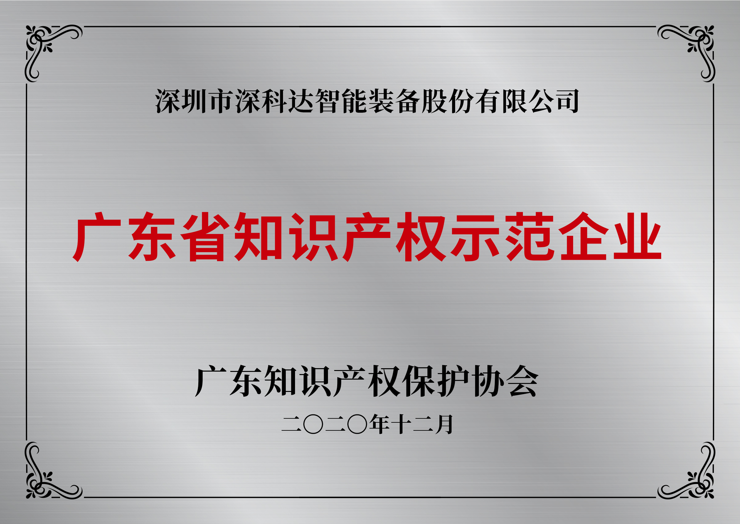 2020知識(shí)產(chǎn)權(quán)示范企業(yè)