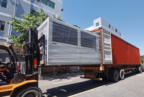 Air Cooled Inverter Screw Chiller Export to Kenya for Plastic Factory