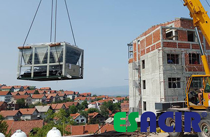 Low Temp. Air Source Heat pump, AHUs and FCU for Hotel in Serbia