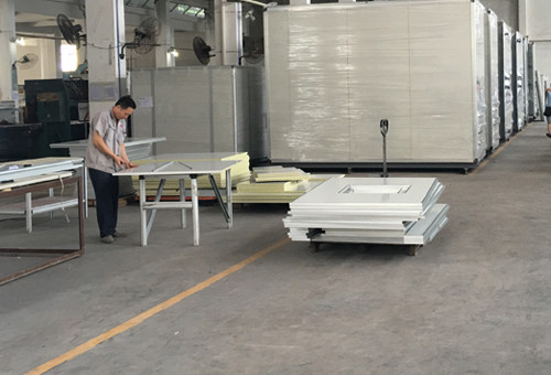 Congratulations: AHU production line finished, and putting into production and run formally