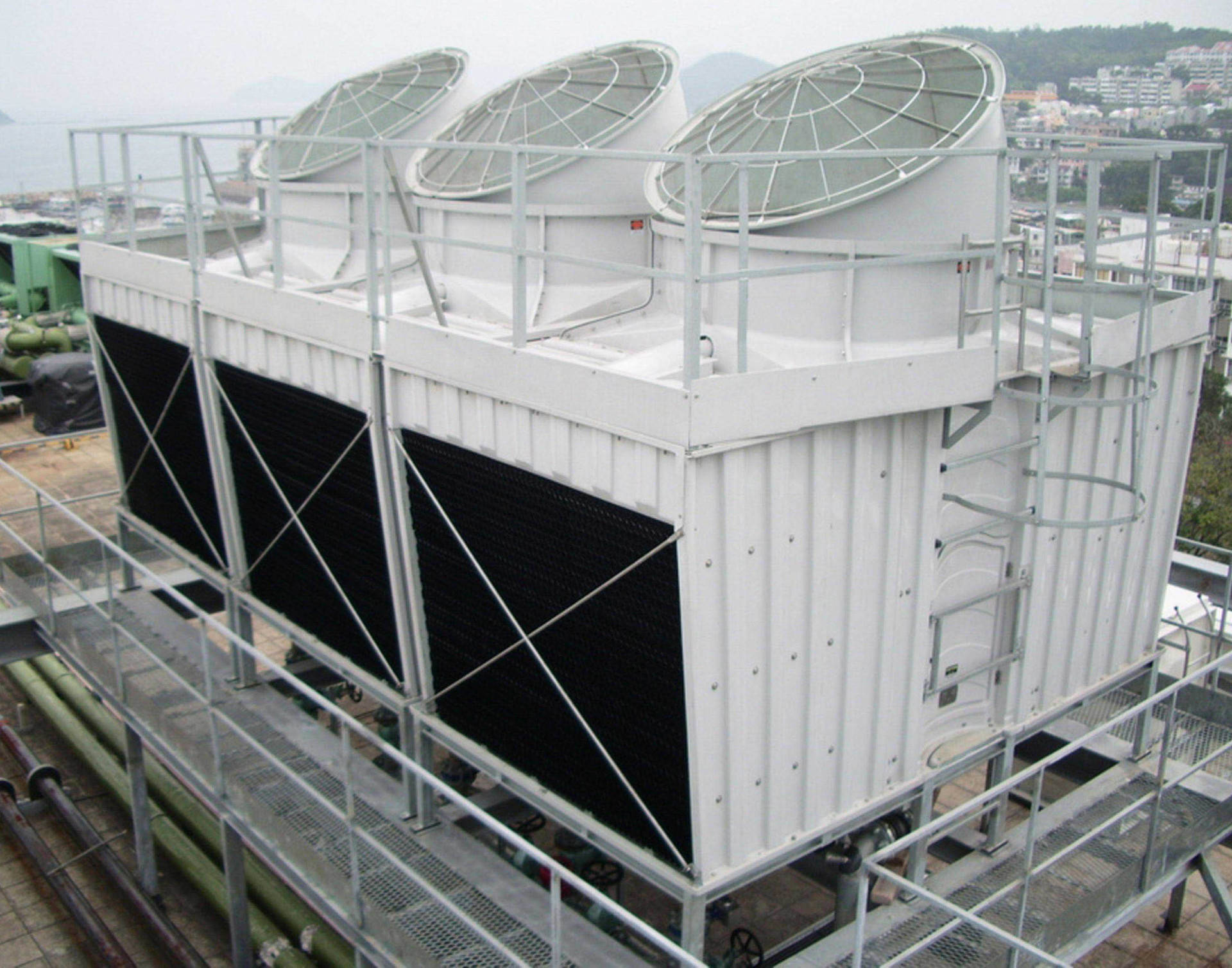 Cross Flow Induced Draft Round Square Cooling Tower