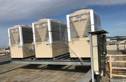 Air Cooled Modular Heat Pumps & Cassette Fan Coils For Hungary