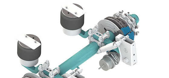 146 lightweight maintenance-free air suspension
