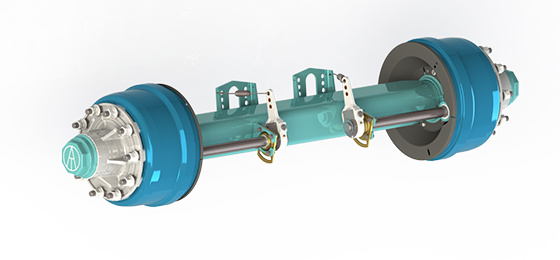 American Brake Drum Built-in Axle