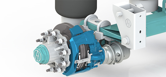 Square 150P6 bearing air suspension