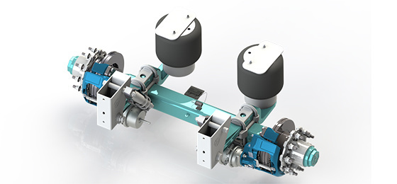 Wheel end detection air suspension