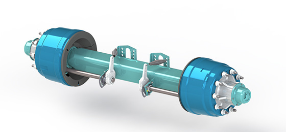 Maintenance-free drum brake shaft