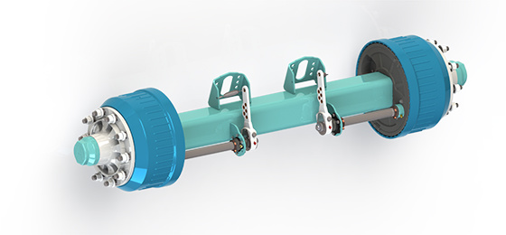 German drum axle