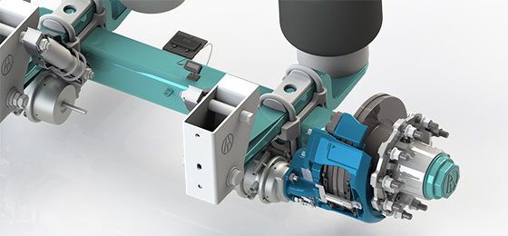 Wheel end detection air suspension
